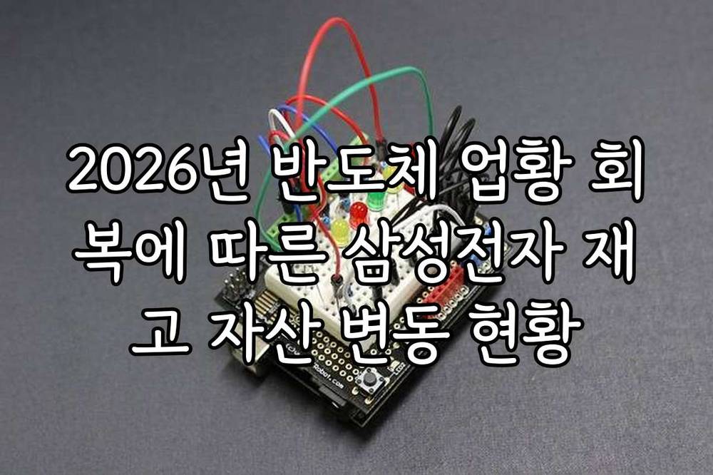 2026년 반도체 업황 회복에 따른 삼성전자 재고 자산 변동 현황